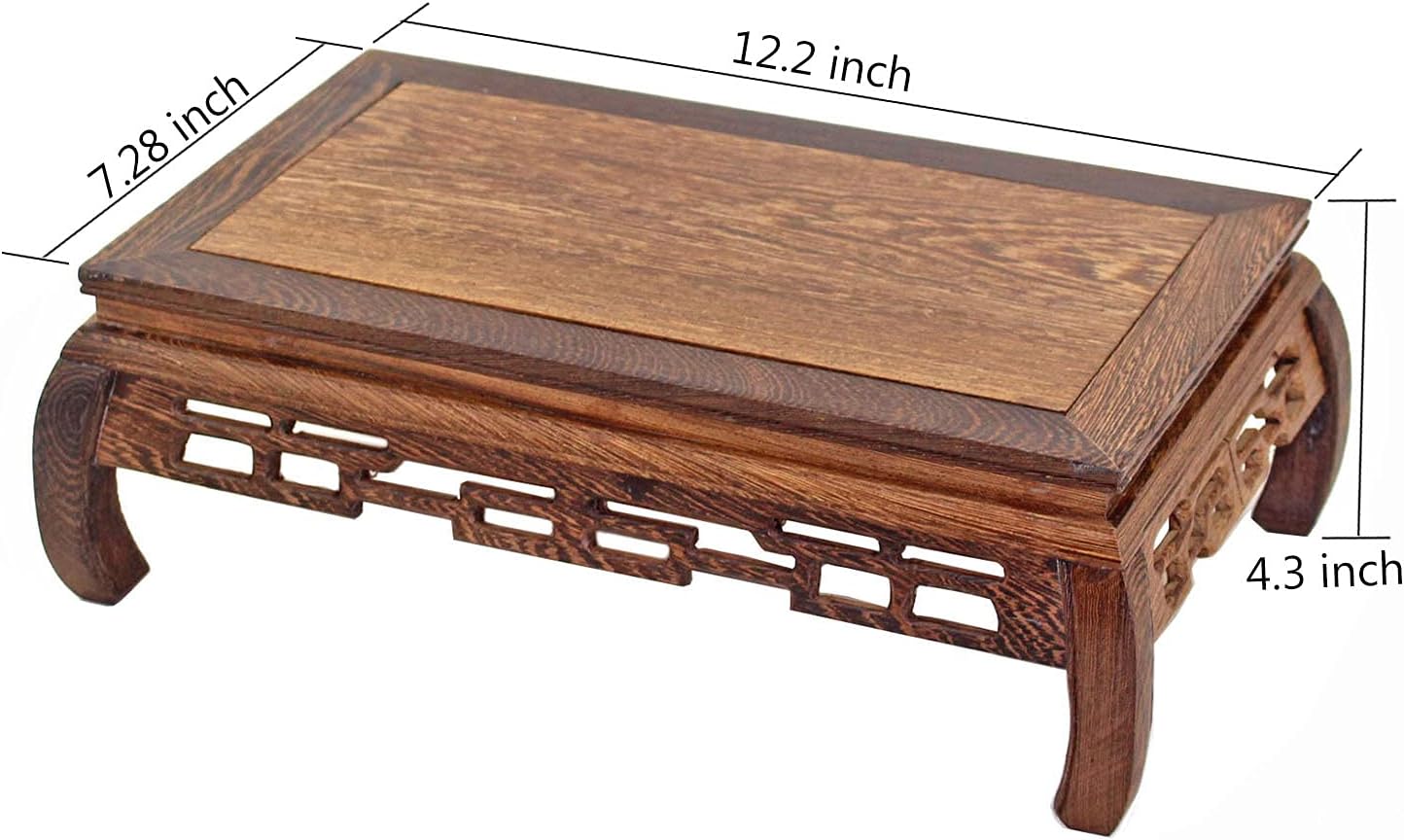 GOLDYWENDY Rectangular Wooden Display Stand