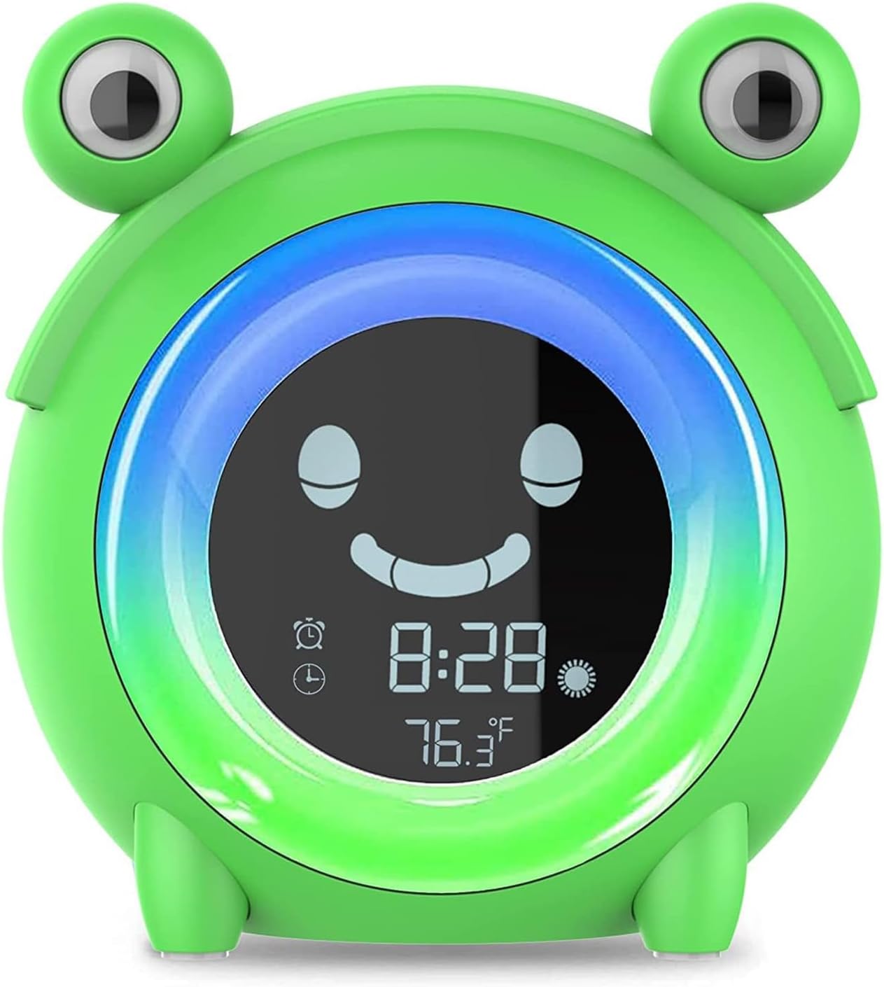 Wisoee Kids Sleep Training Alarm Clock with Night Light and Sound Machine