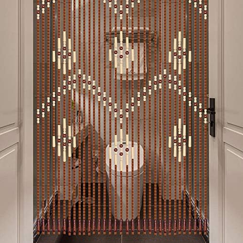 CNCEST Wooden Bead Curtain 32 Lines 90x175cm