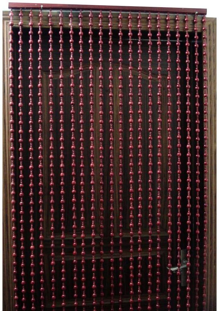 OKUOKA Wood Beaded Curtain for Doorways