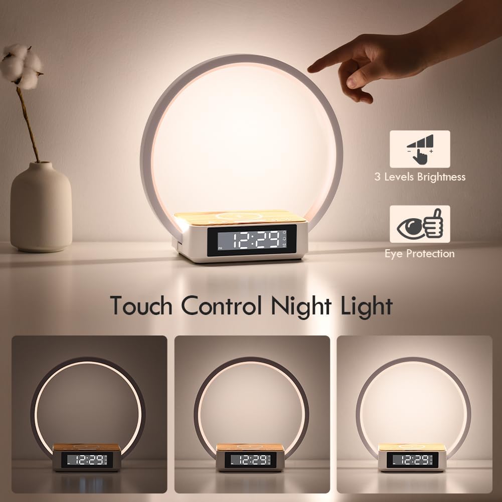 Smart Alarm Clock with Sunrise Simulation and Wireless Charging