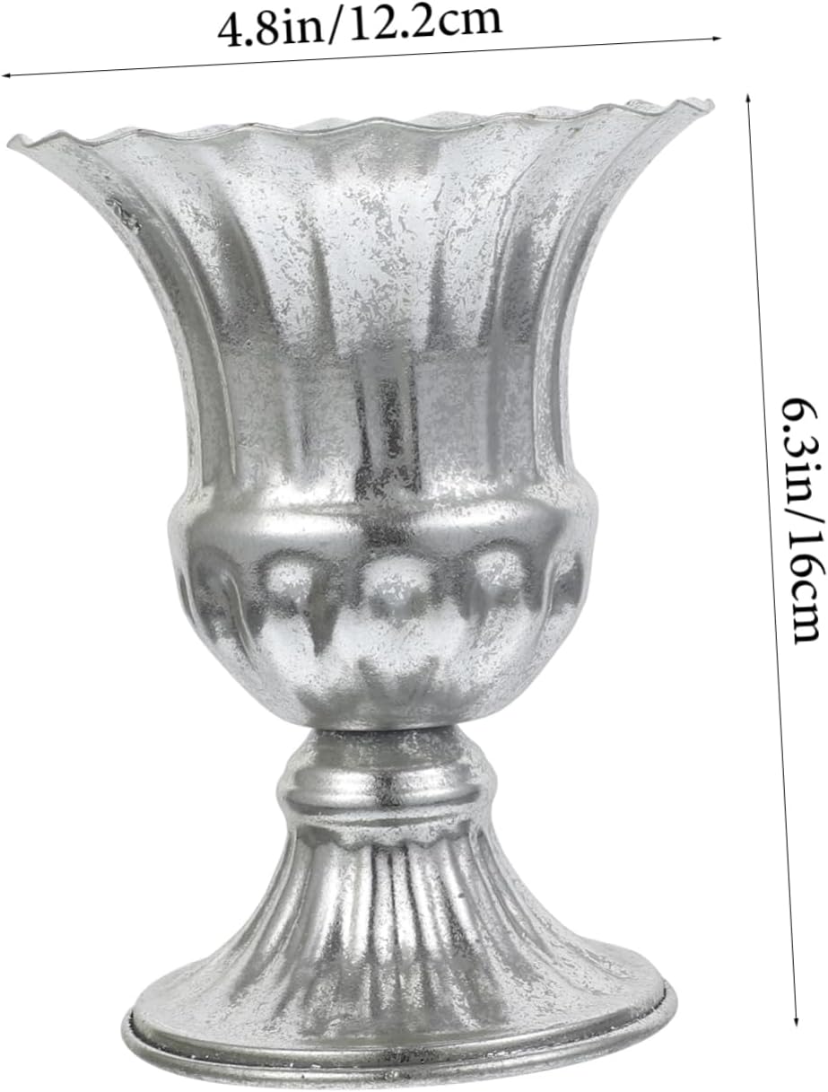 Garneck Elegant Metal Flowerpot for Dried Flowers and Plants