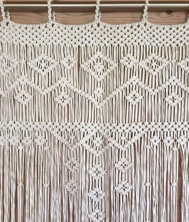 Macram Door Curtain with Boho Design
