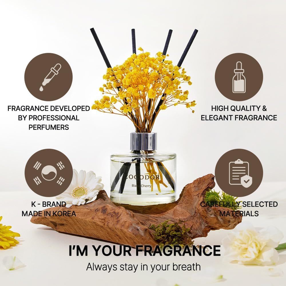 Cocodor Flower Reed Diffuser Set 67oz Clean Linen