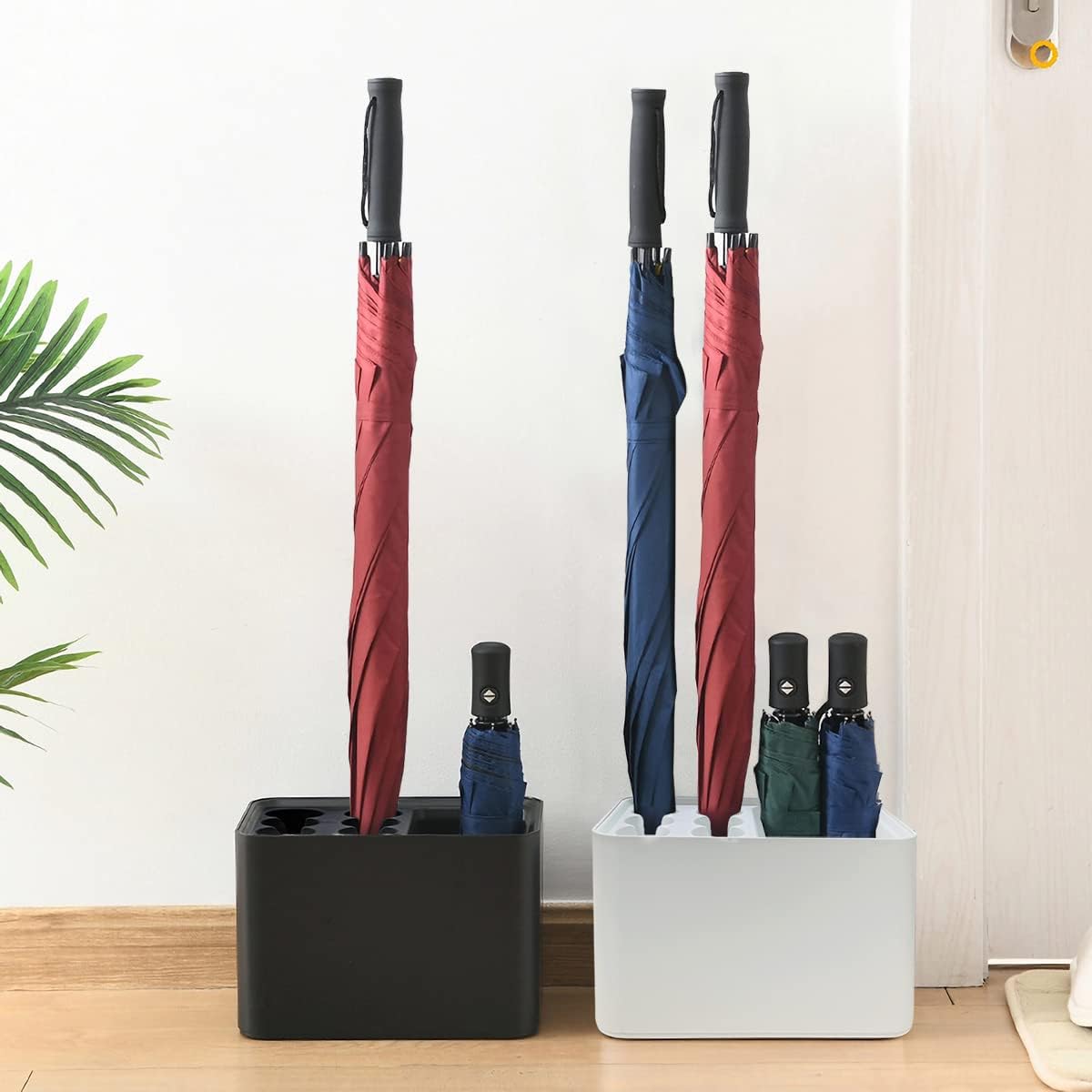 GeLive Umbrella Stand Holds 10 Umbrellas Space Saving Corner Organizer
