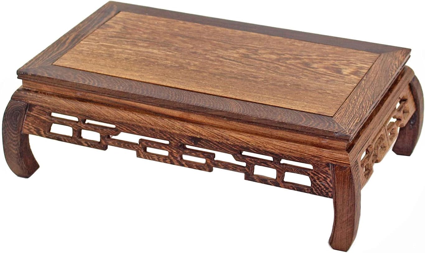 GOLDYWENDY Rectangular Wooden Display Stand