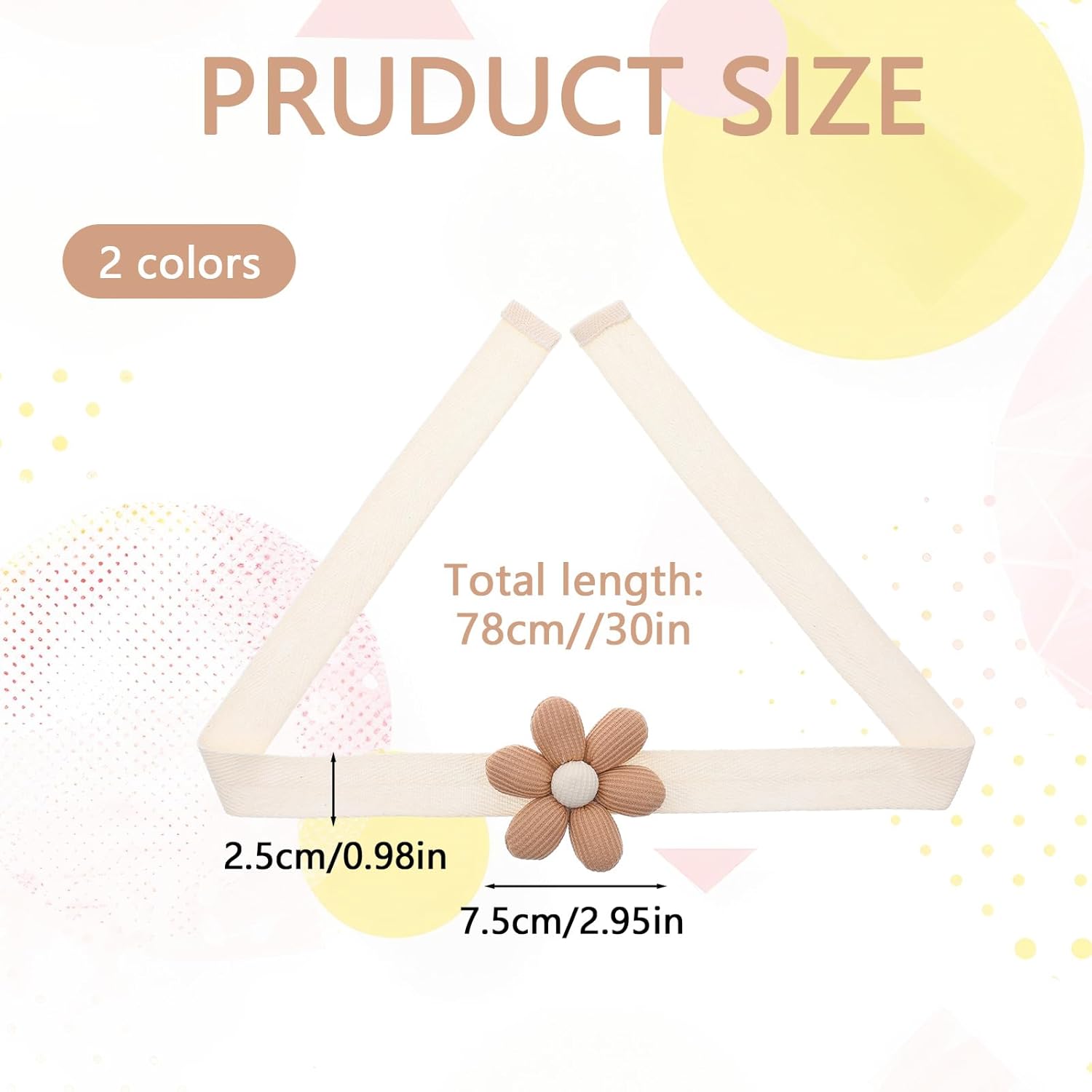 4PCS Dual-Tone Floral Curtain Tiebacks Boho Style