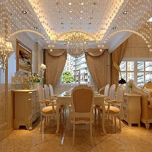 OKUOKA 60 Strand Crystal Bead Curtain for Doorways