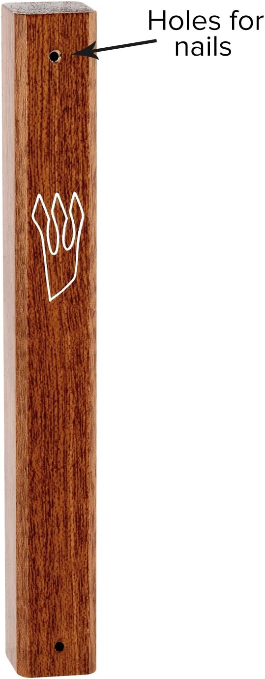 Peer Hastam Classic Wood Mezuzah Case Dark Brown 68 Inch