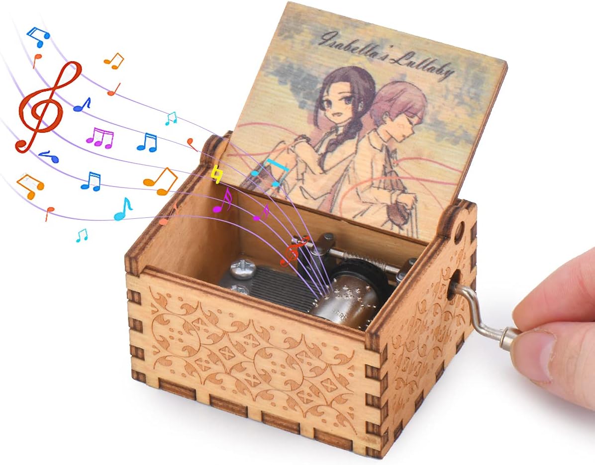 Wooden Musical Box with Isabellas Lullaby