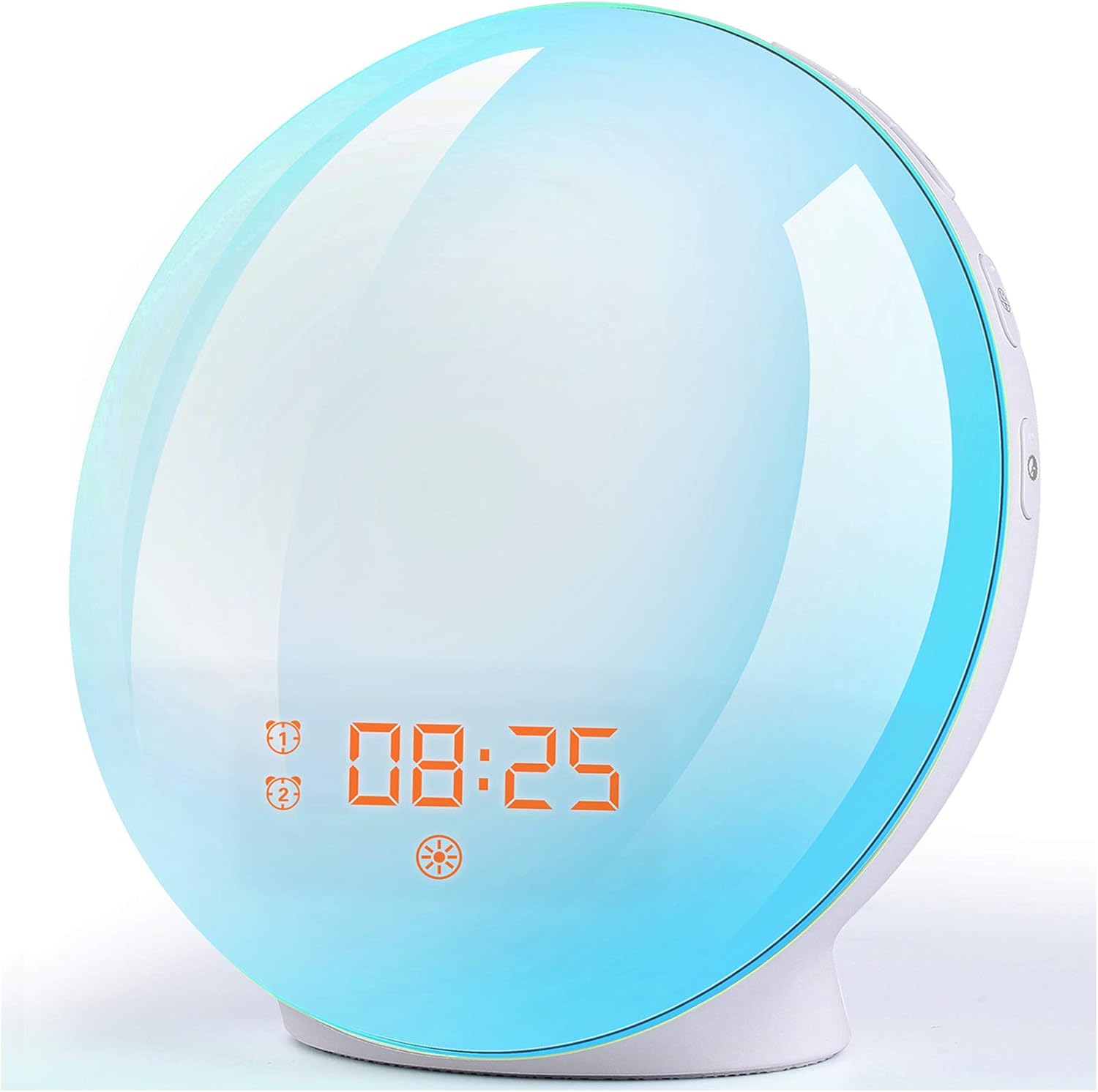 Sinopeace Sunrise Alarm Clock with Dual Alarms and Charging Port