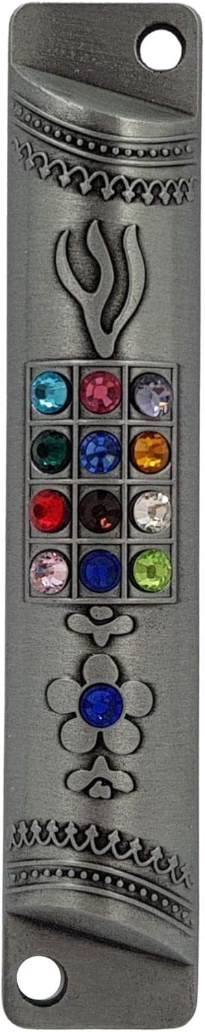 Talisman4u Pewter Mezuzah Case with Scroll 4 Inch