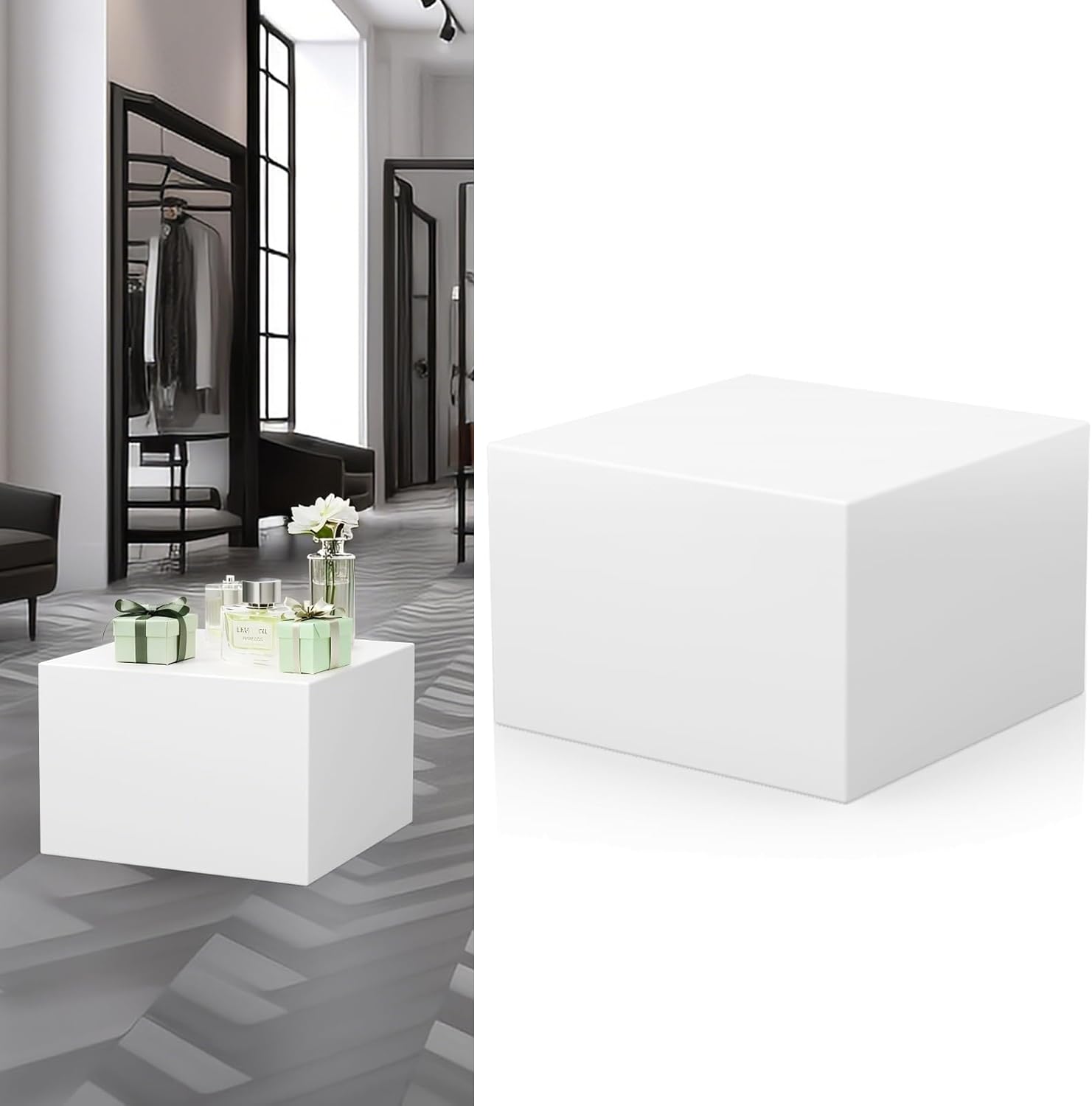 Cube Display Pedestal Stand for Jewelry Store