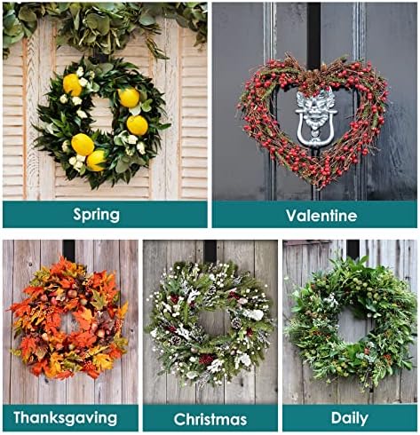 Myfolrena Adjustable Wreath Hanger for Front Door