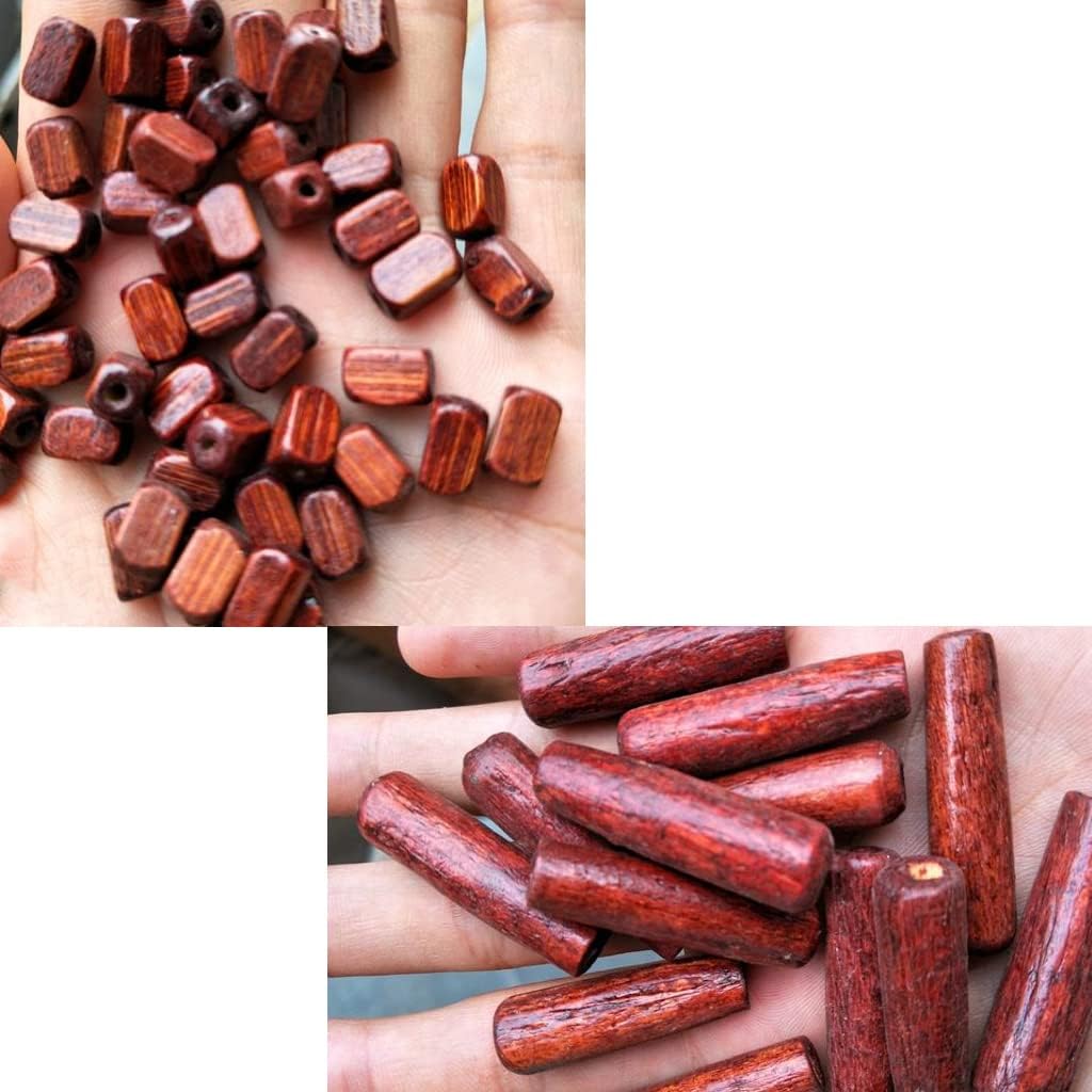 ZHOUXIAO Wood Beaded Curtain with Rods for Doorways 1