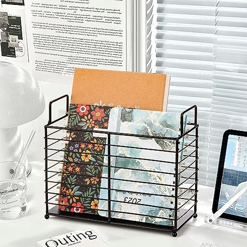 Noamus Metal Magazine Rack with Handles