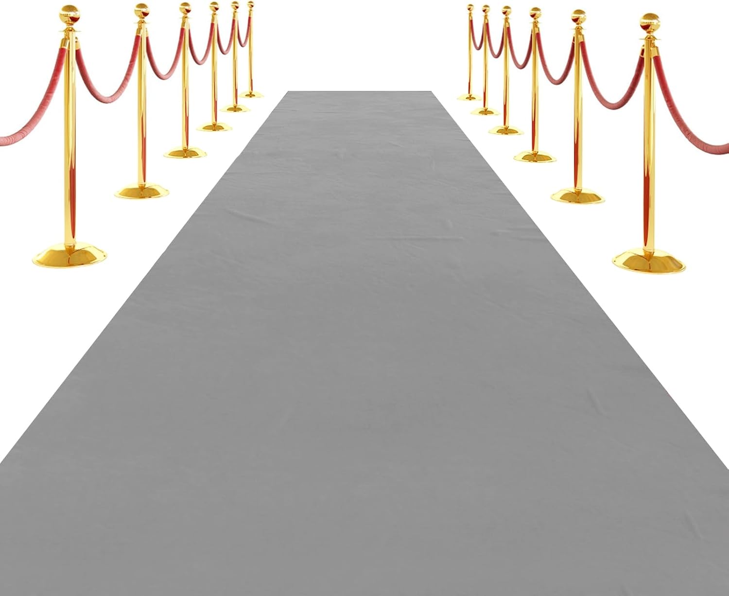 SK Studio Grey Carpet Runner Rug for Party 3x15ft