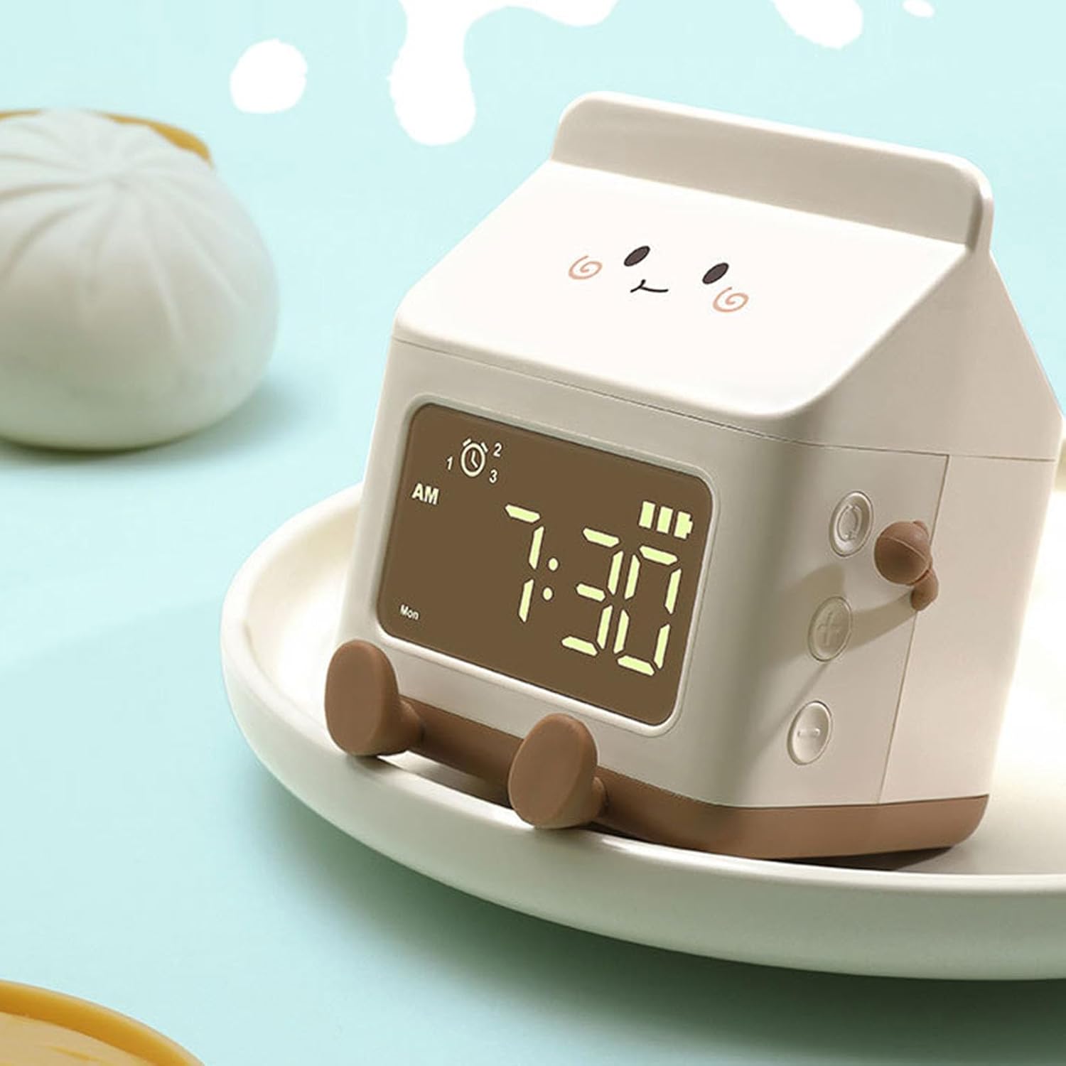 Fun Milk Box Alarm Clock for Kids and Students