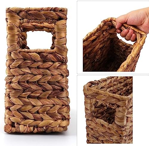 Yesland Hand Woven Narrow Water Hyacinth Holder Wicker Basket