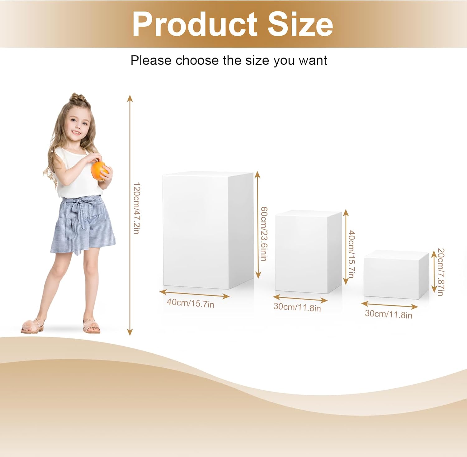 Cube Display Pedestal Stand for Jewelry Store