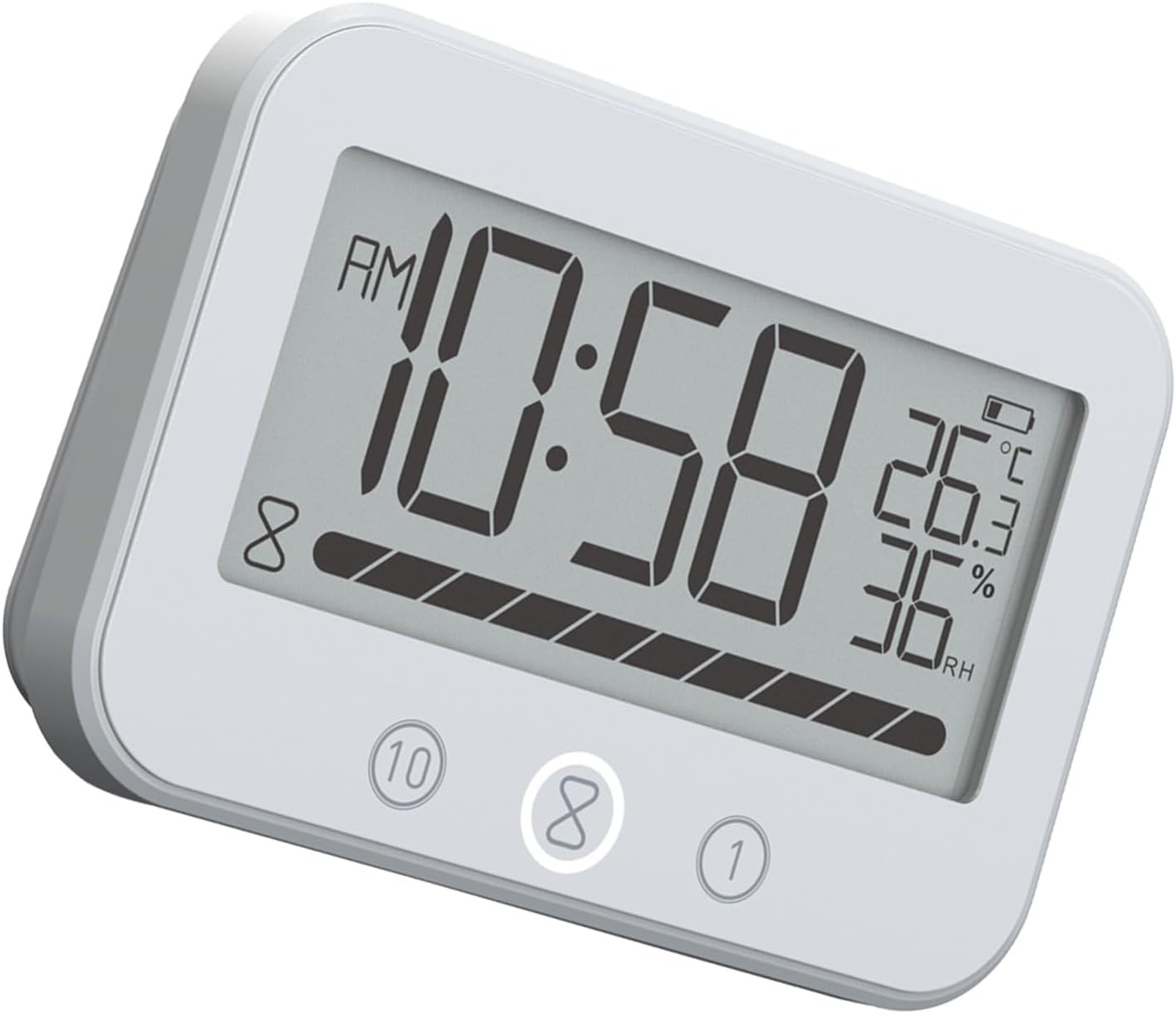 Countdown Timer Bathroom Clock with Temperature Display