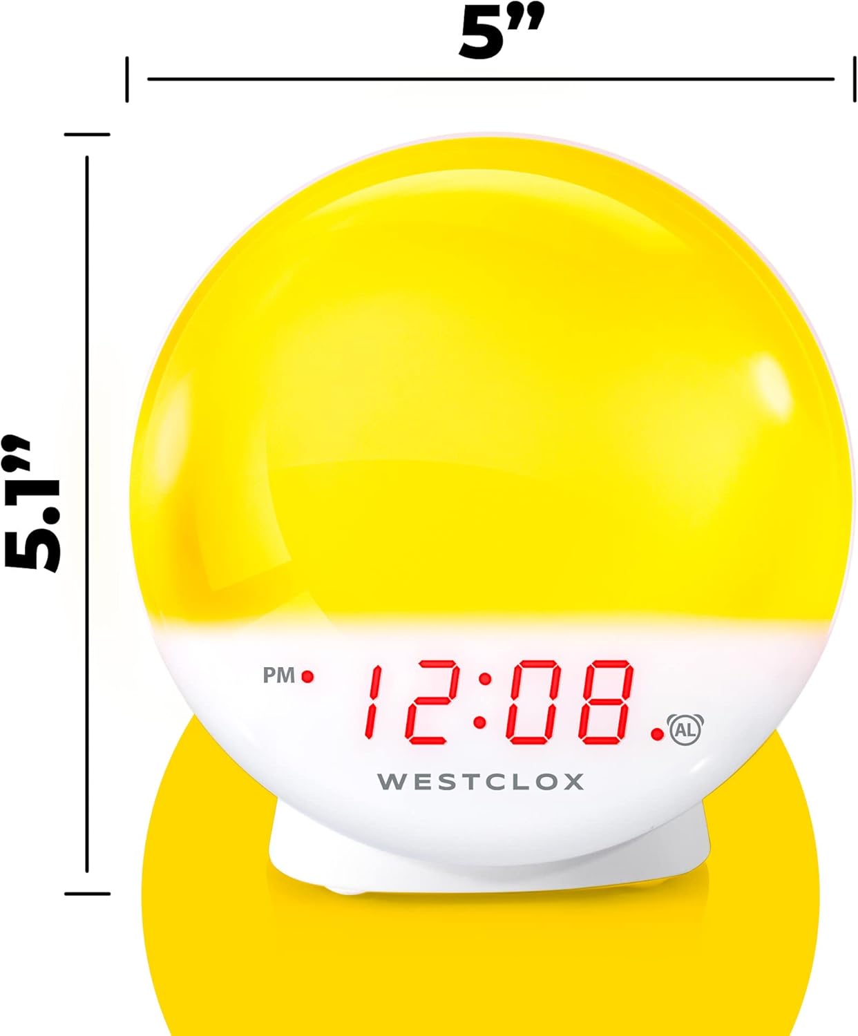 Westclox Sunrise Alarm Clock with Nightlight and Sunset Simulator