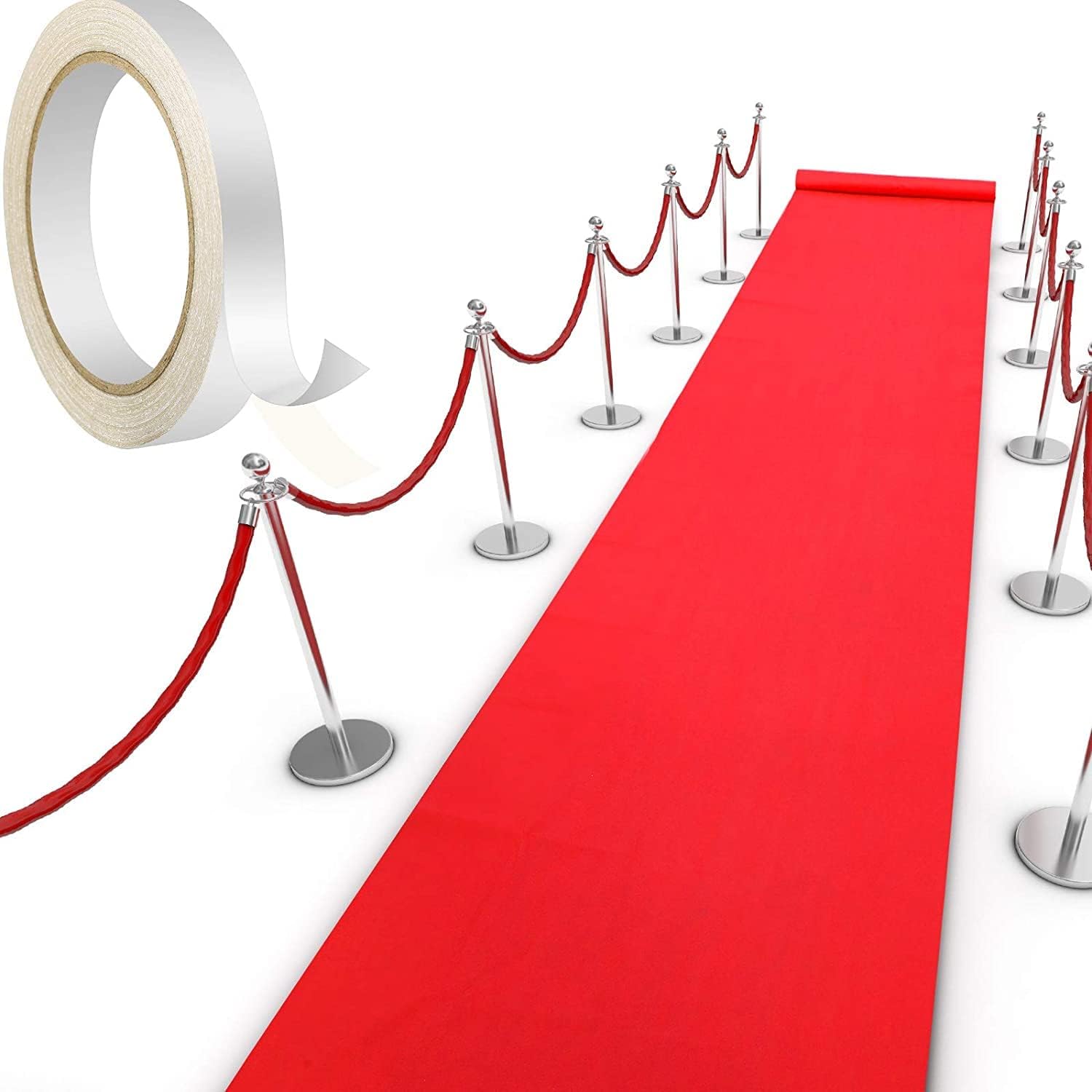 Shappy Red Carpet Runner Rug for Party Events