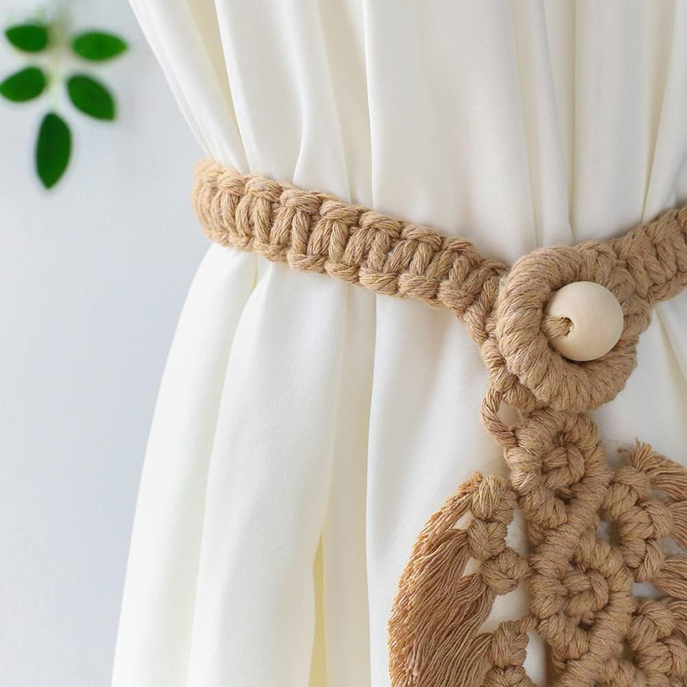 Arborodecor Curtain Tiebacks Set of 2 Brown