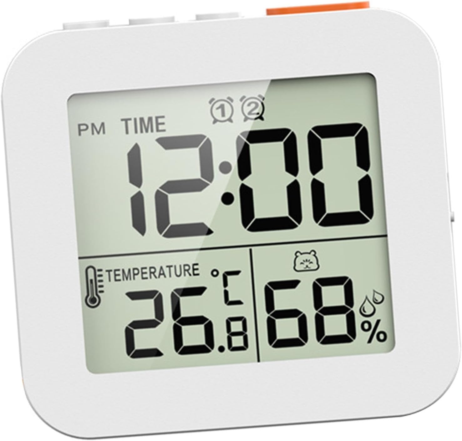 Digital Timer Shower Clock with Alarm White