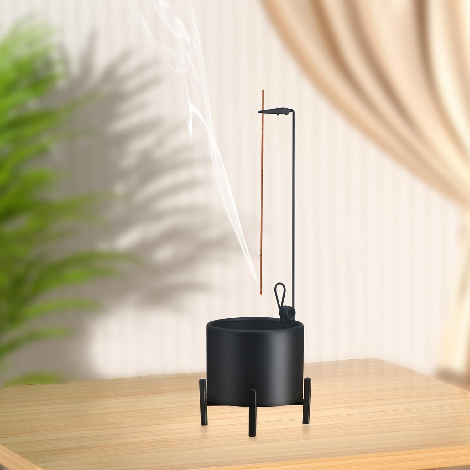 2 Pack Metal Incense Holder with Ash Catcher and Stabilizing Base