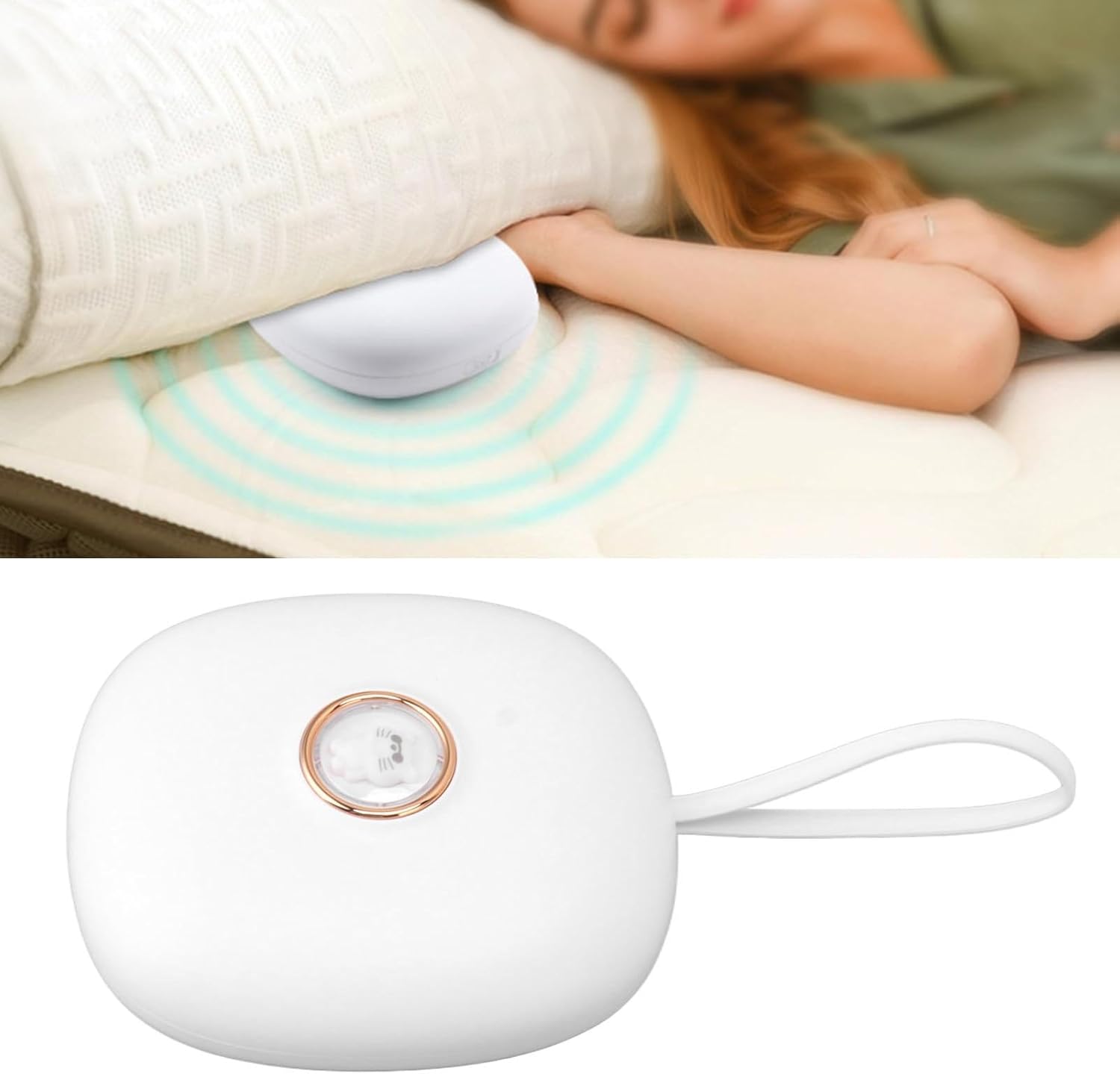 Battery Operated Vibrating Alarm Clock for Deep Sleepers and Deaf Users