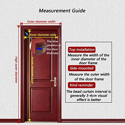 Beaded Partition Curtain Natural Wooden Beads Door Divider