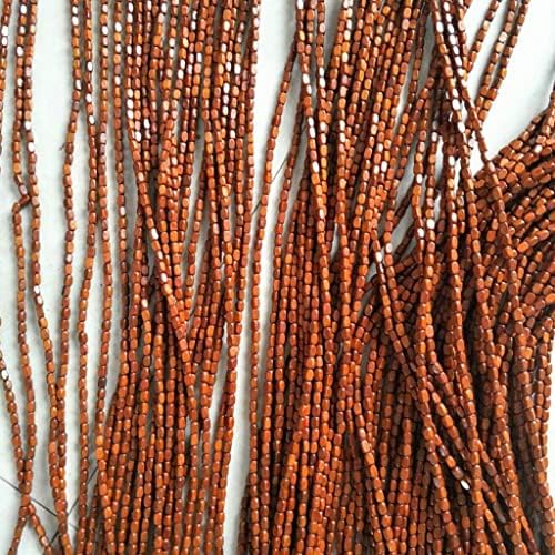 ZHOUXIAO Wood Bead Curtain with Rods for Doorways