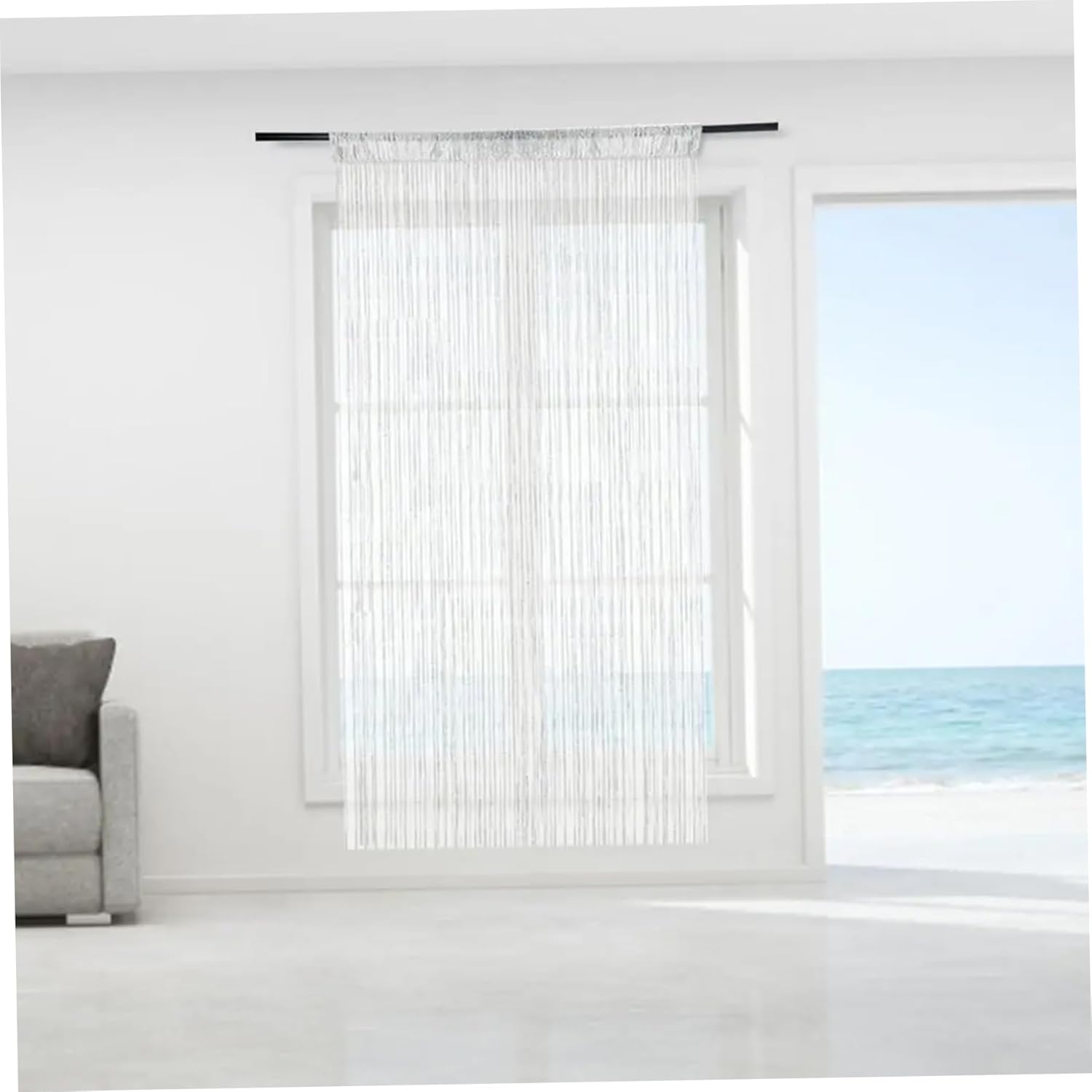 Elegant Beaded Door Curtain Fly Screen 79x39 Inch