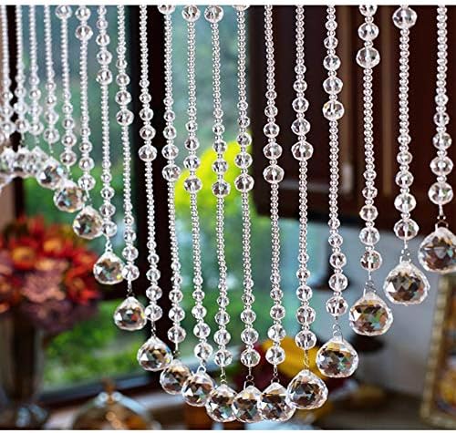 Etlegor Clear Crystal Beaded Curtain Room Divider