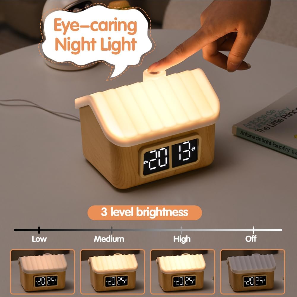 WILIT Alarm Clock with Touch Night Light and Sunrise Feature