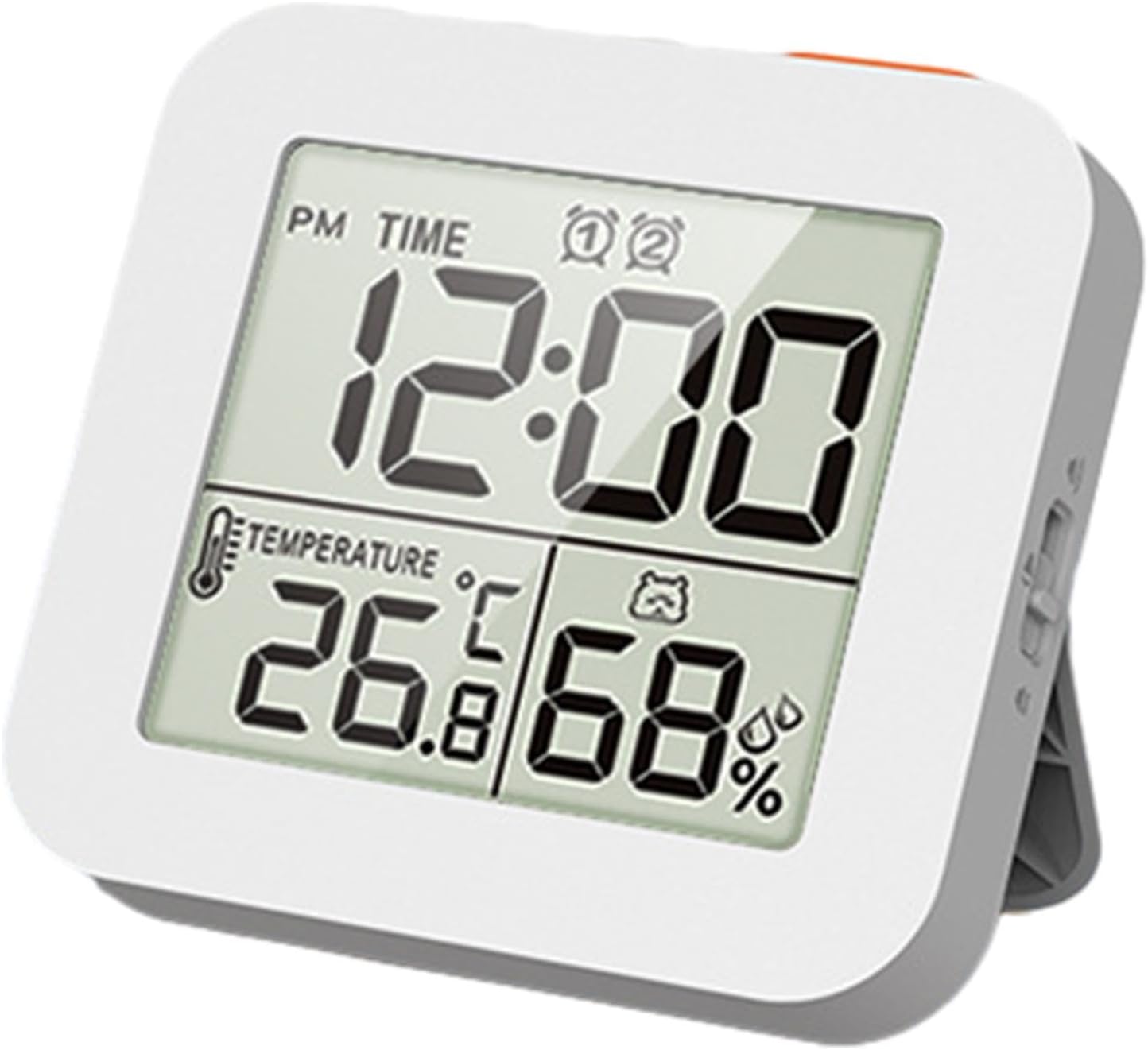 Digital Timer Shower Clock with Alarm White