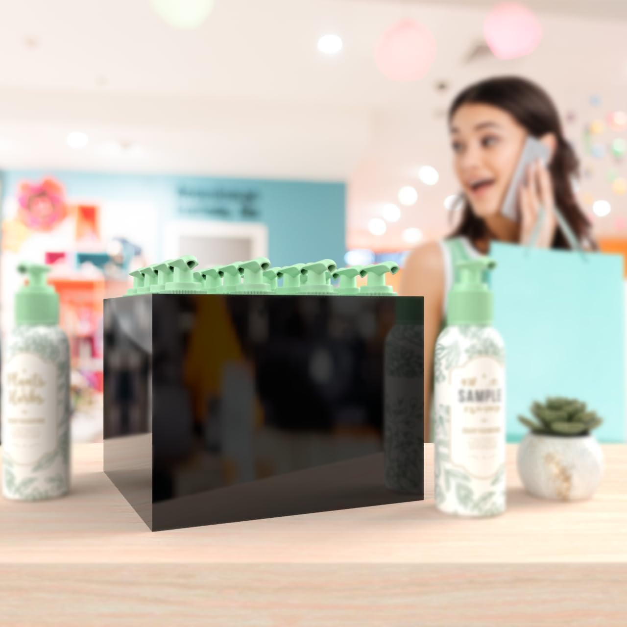 12 Inch Acrylic Riser Display Box with One Open Side