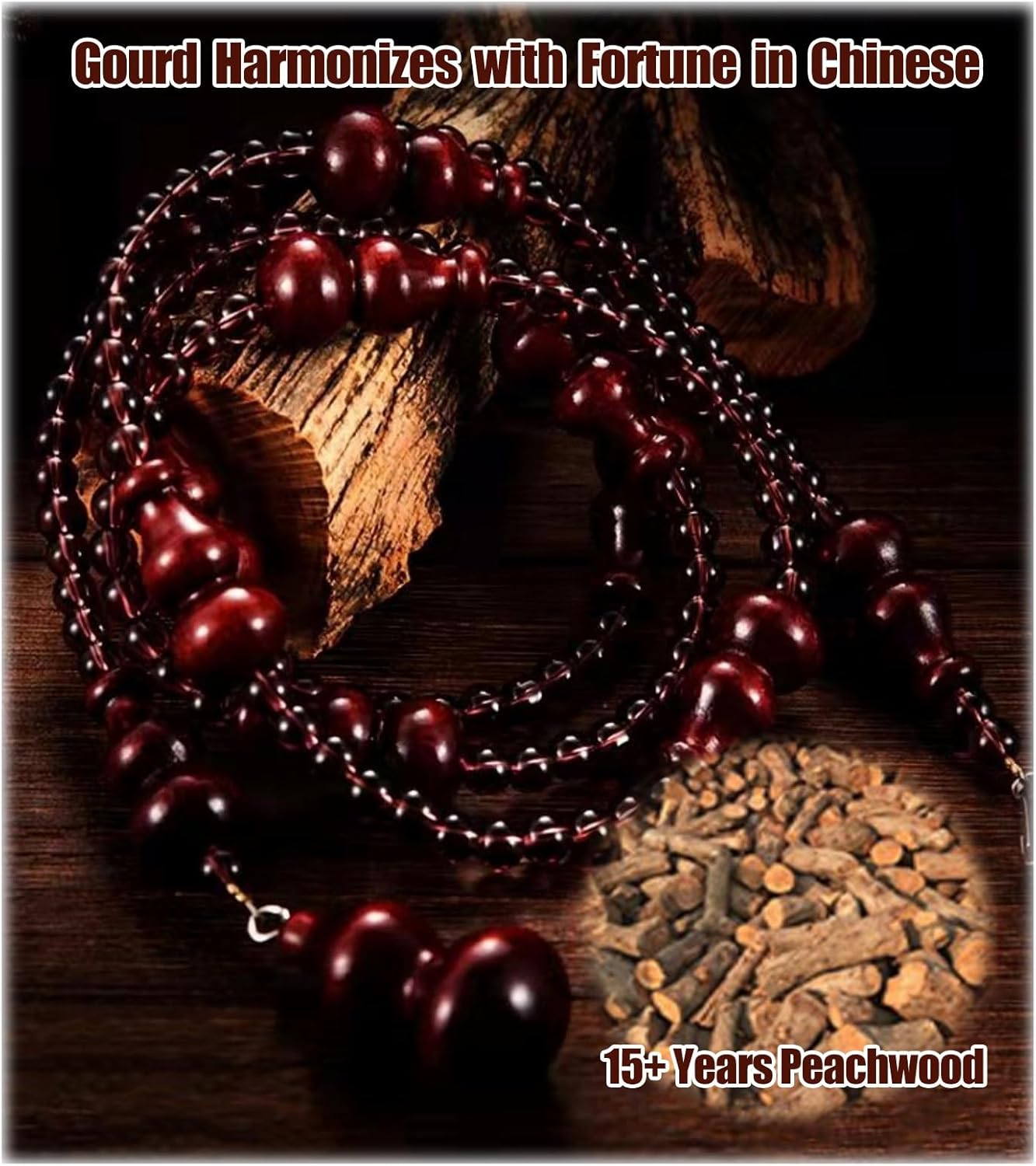 NEVKA Wooden Bead Curtain for Doorways and Room Dividers