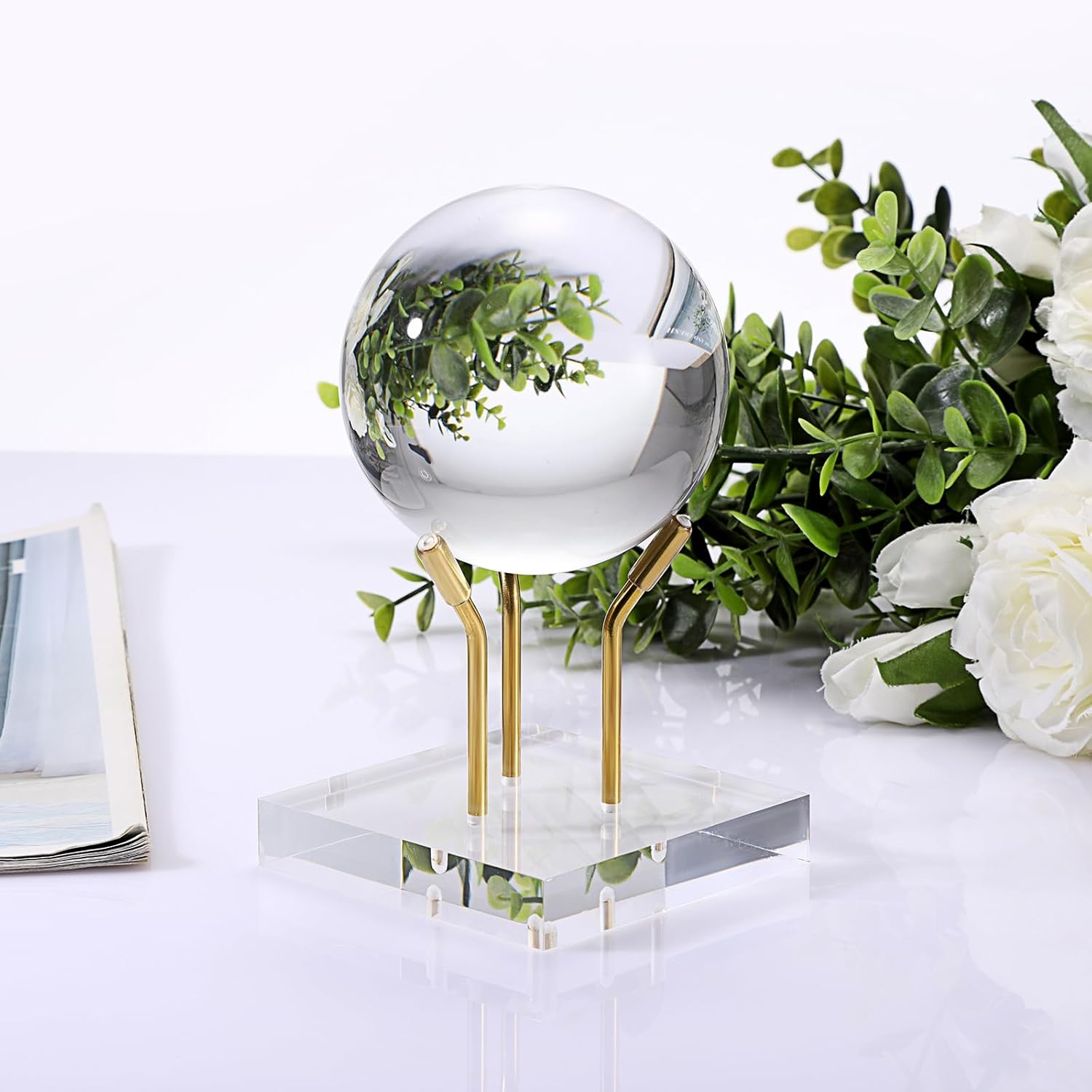Hipiwe Gold Metal Easel with Acrylic Base Display Stand