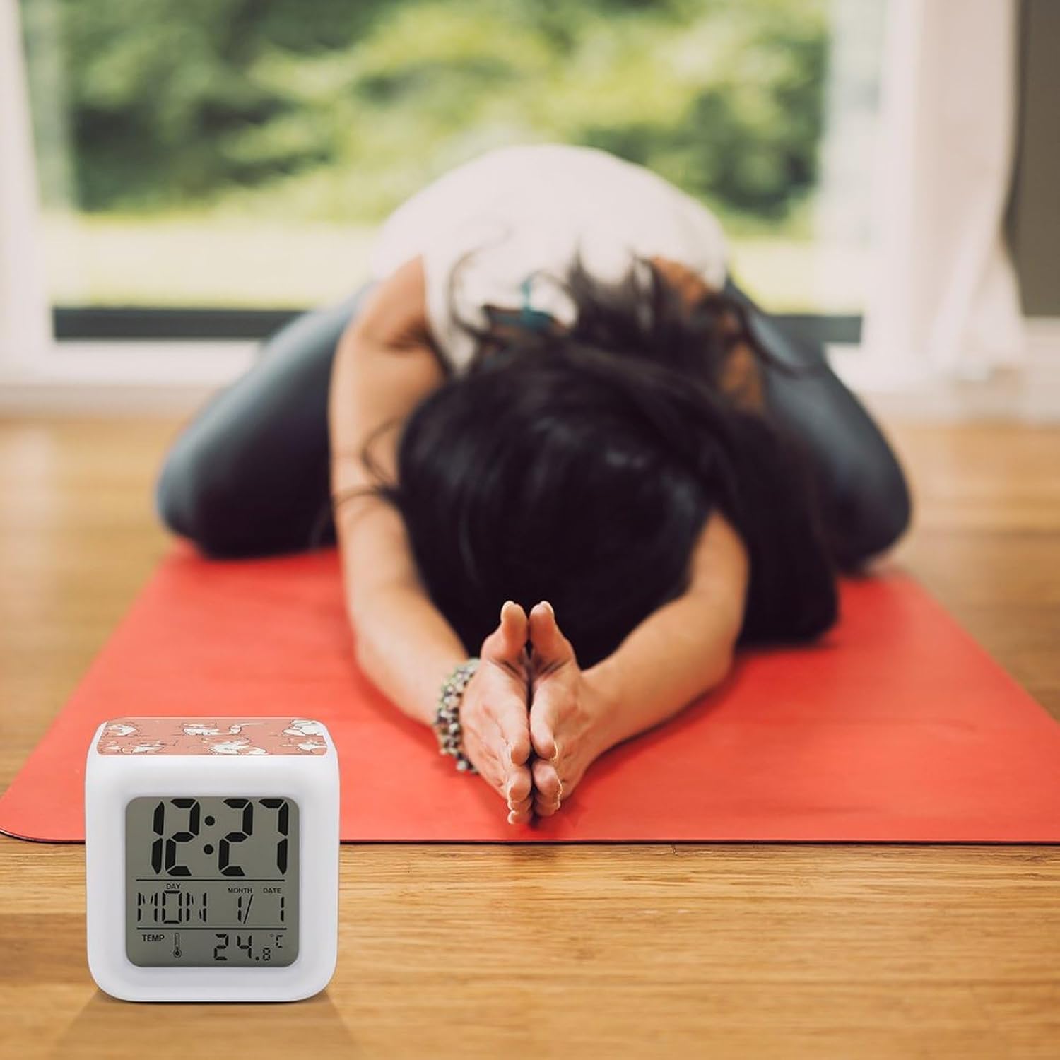 7 Color Changing Alarm Clock with LED Display