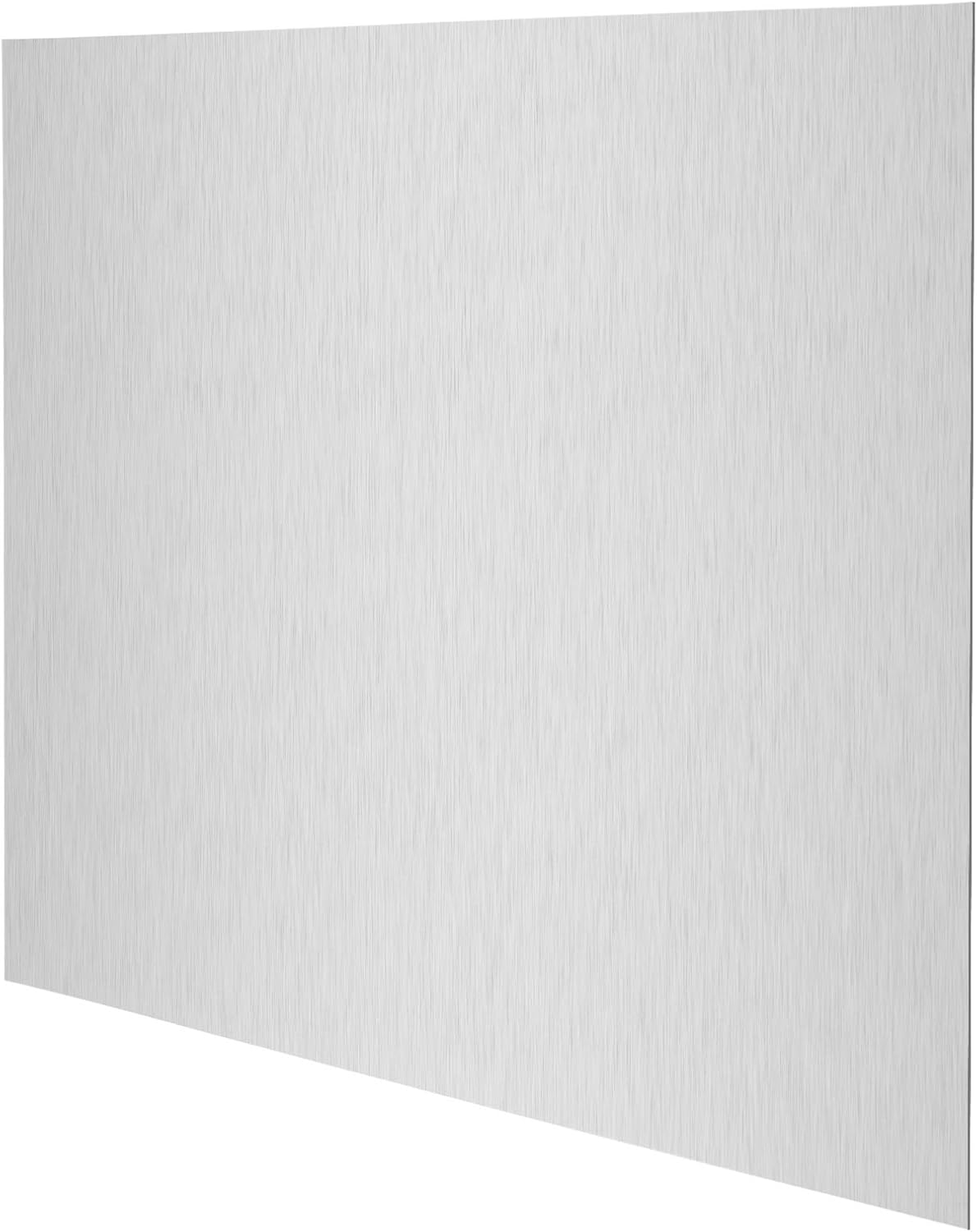 Small Magnetic Stainless Steel Memo Board Splashback 50x60cm Silver
