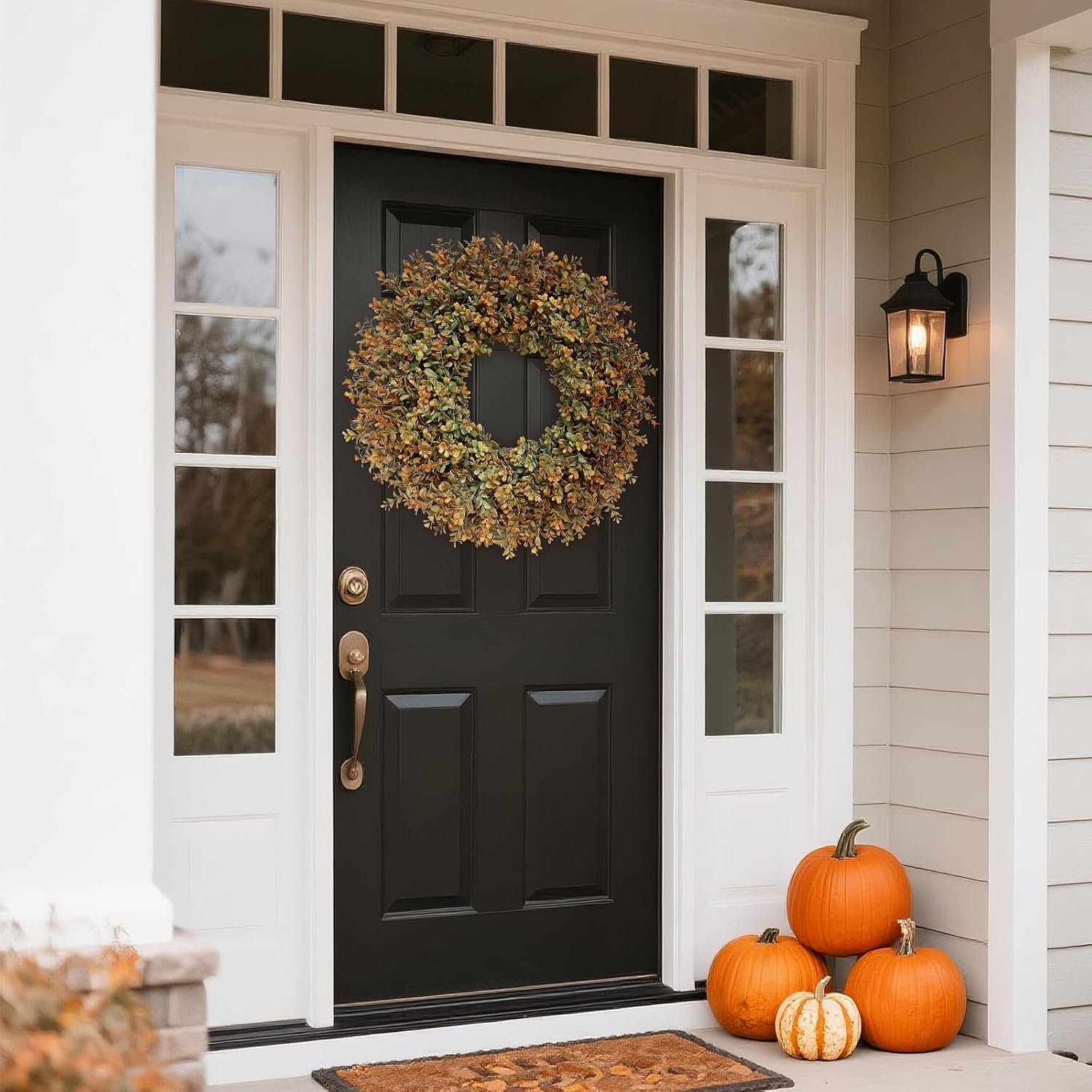 26 Inch Large Fall Wreath for Front Door and Porch