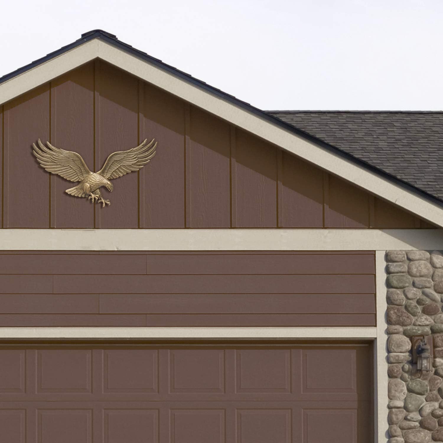 Whitehall Products Antique Brass Wall Eagle 00755 36x11in