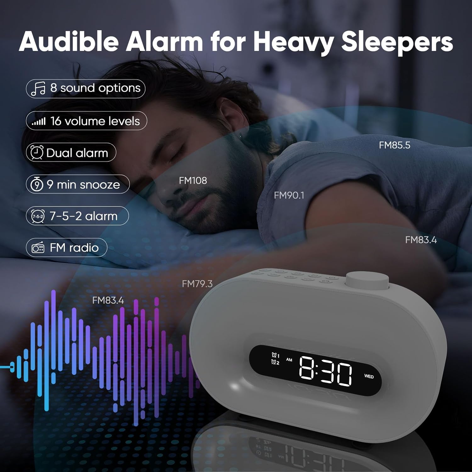 Sunrise Alarm Clock with Light and Sound