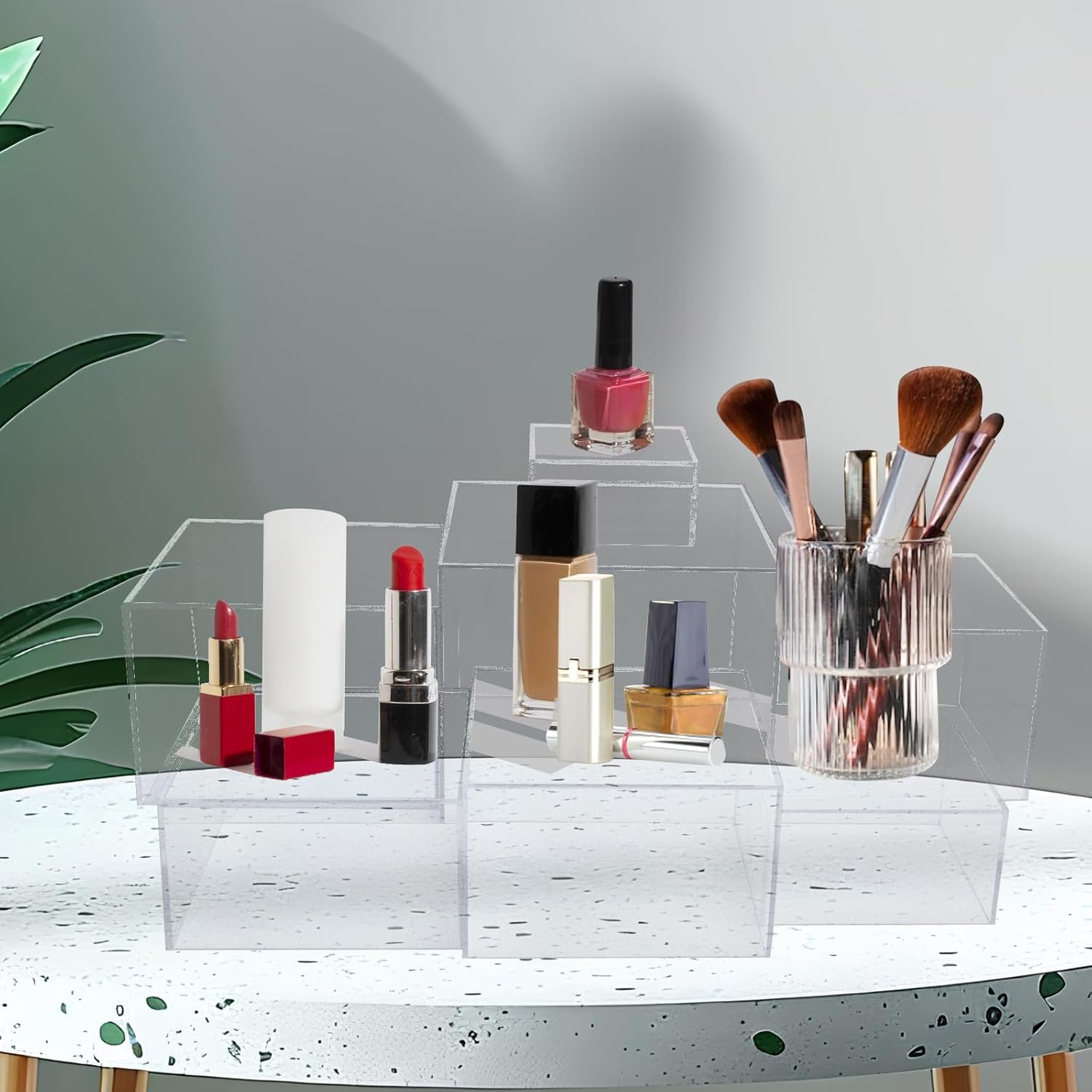 8 Pack Clear Acrylic Risers for Display
