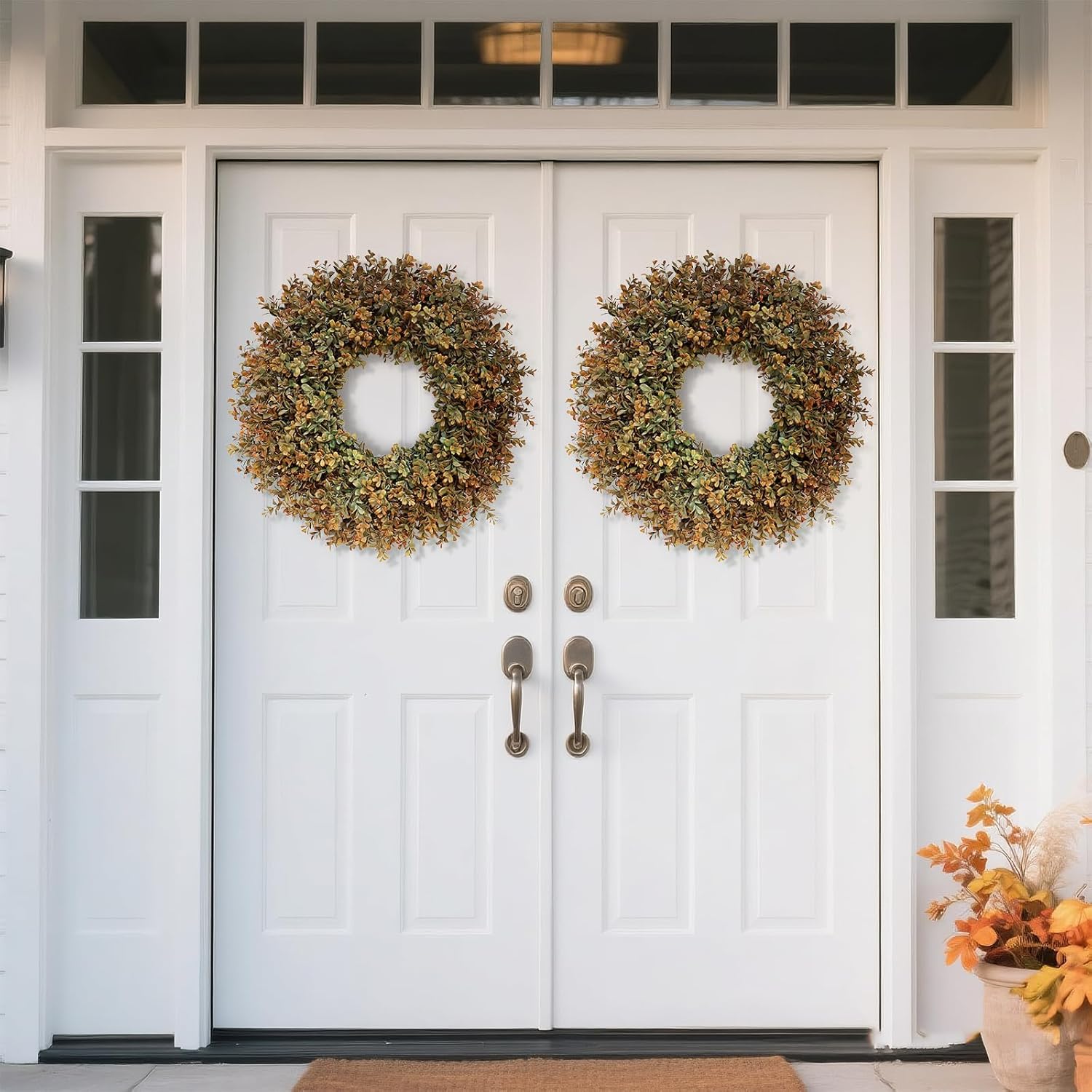 26 Inch Large Fall Wreath for Front Door and Porch