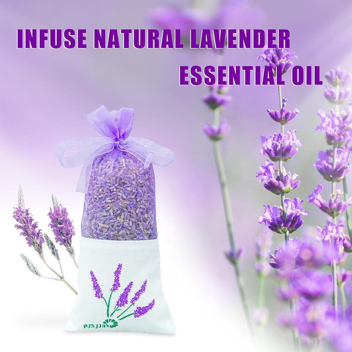 8 Pack Lavender Sachet Bags for Closets and Drawers
