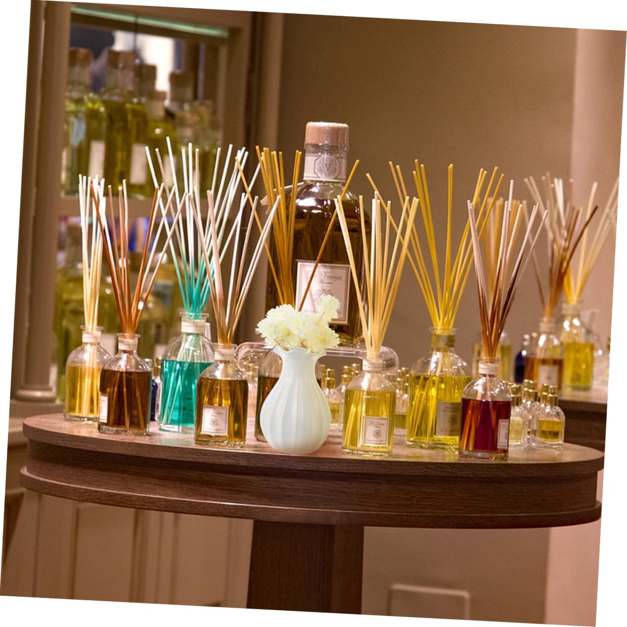 20Pcs Simulation Flower Aromatherapy Diffuser Sticks for Home Decor