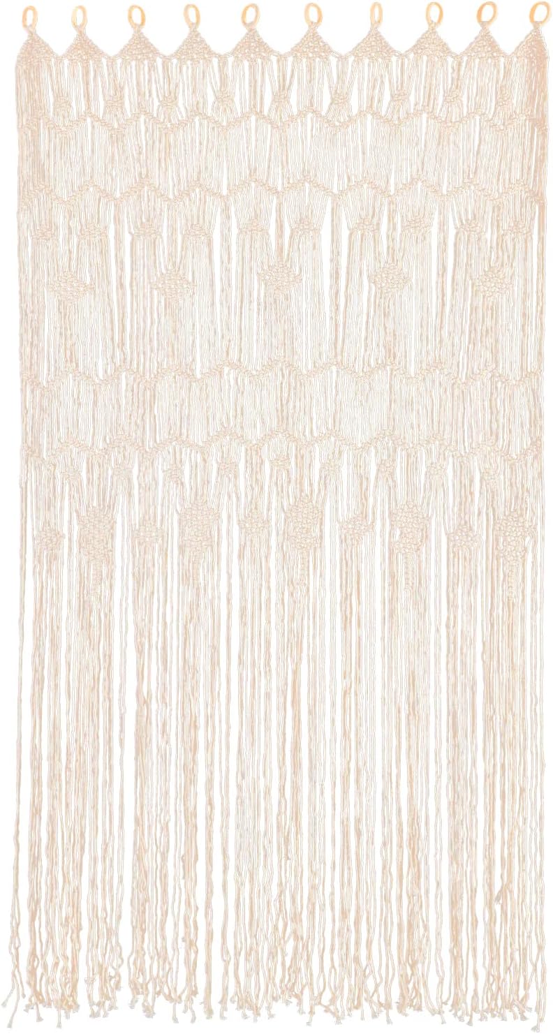 EseMiee 08x2M Beaded Curtain Woven Door Panels